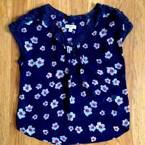 Candies Sheer Floral Top